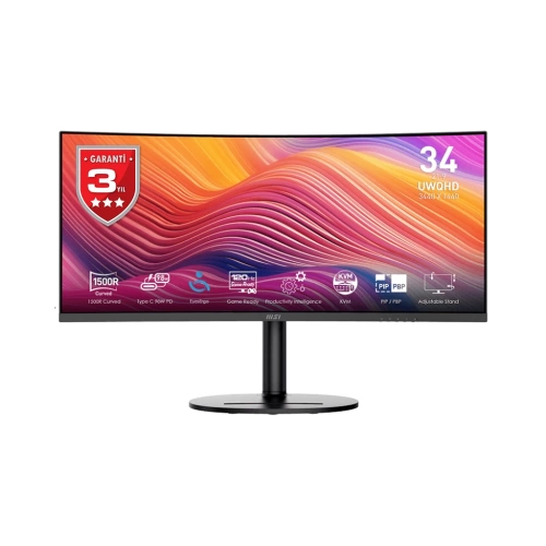 MSI 34 MODERN MD342CQP 3440x1440 (UWQHD) CURVE 1500R VA 120HZ 1MS ADAPTIVE-SYNC TYPE-C MONITOR