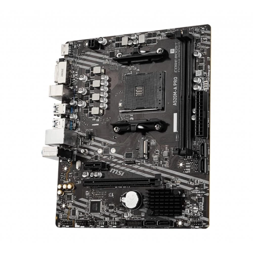 Msi A520M-A PRO AMD A520 Soket AM4 DDR4 4600(OC)MHz mATX Gaming Anakart