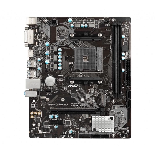 MSI B450M-A PRO MAX AM4 DDR4 3466(OC) DVI HDMI M.2 USB3.2 MATX