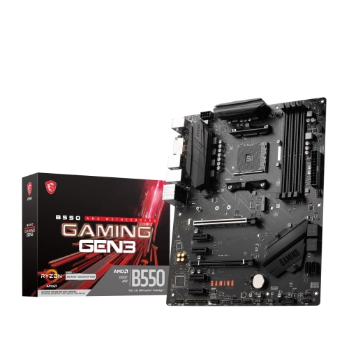 MSI B550 GAMING GEN3 AM4 DDR4 4400(OC) HDMI DVI M.2 USB3.2 ATX