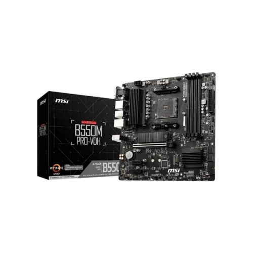 MSI B550M PRO-VDH AM4 DDR4 4400(OC) HDMI DP VGA M.2 USB3.2 MATX
