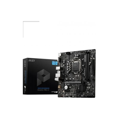 MSI B560M PRO-E SOKET 1200 DDR4 4800 (OC) PCI-E GEN 4 M.2 USB3.2 1X 1G LAN MATX