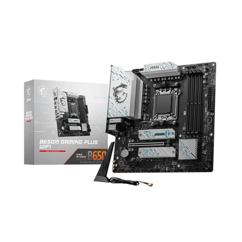 MSI B650M GAMING PLUS WIFI AM5 DDR5 7200MHZ(OC) HDMI DP M.2 USB3.2 2.5G LAN WI-FI 6E MATX