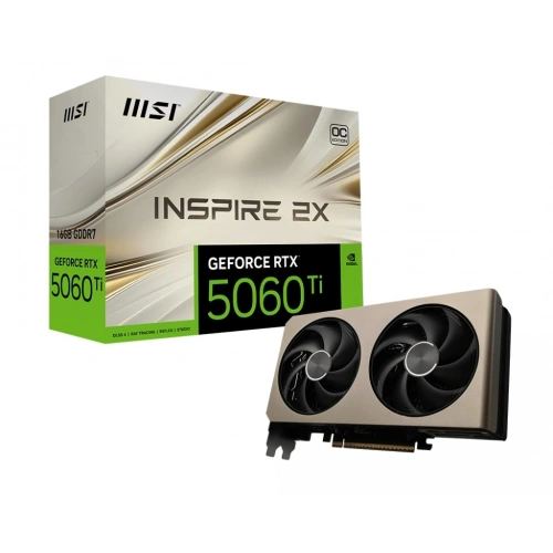 MSI GEFORCE RTX 5060 TI 16G INSPIRE 2X OC 16GB GDDR7 128BIT DX12 GAMING
