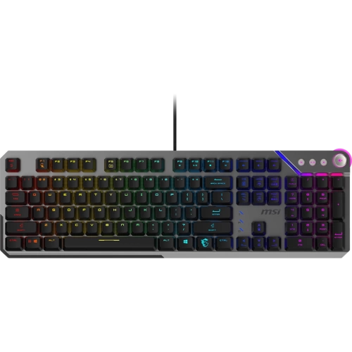 MSI GG STRIKE 600 SILENT TR MEKANİK GAMING KLAVYE MULTIMEDYA TUŞLARI KAILH SESSİZ MEKANİK SWITCH RGB TR LAYOUT