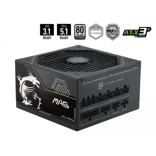 MSI MAG A1200PLS PCIE5 1200W 80+ Platinum Power