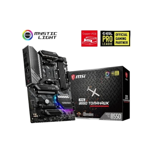 MSI MAG B550 TOMAHAWK MAX WIFI AM4 DDR4 5100(OC) HDMI DP M.2 USB3.2 AMD WIFI 6E RGB ATX