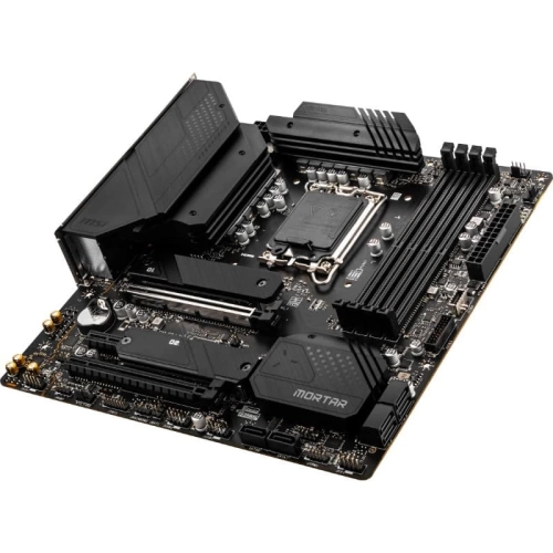 MSI MAG B660M MORTAR DDR4 SOKET 1700 DDR4 4800 (OC) HDMIDP PCI-E GEN 4 M.2 USB3.2 1X 2.5G LAN MATX