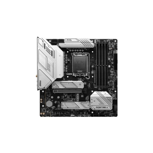 MSI MAG B760M MORTAR WIFI II SOKET 1700 DDR5 7800(OC) PCI-E GEN5 M.2 USB3.2 HDMIDP 1X 2.5G LAN WI-FI 6E MATX