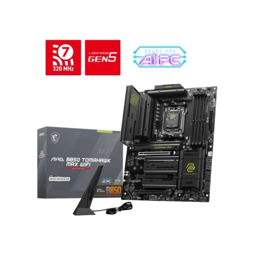 MSI MB MAG B850 TOMAHAWK MAX WIFI AM5 DDR5 8400MHZ(OC) HDMI 4x M.2 USB 10Gbs 5G LAN WI-FI 7 ATX