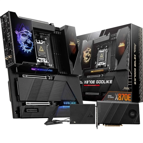 MSI MB MEG X870E GODLIKE AM5 DDR5 9000MHZ(OC) USB4 7x M.2 2x DP 1x10G, 1x 5G  LAN WIFI 7 RGB ATX