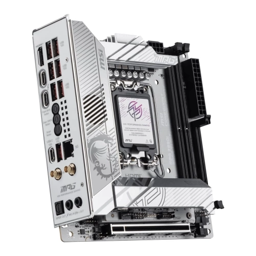 MSI MB MPG Z890I EDGE TI WIFI SOKET 1851 DDR5 8600MHZ(OC) USB 20Gbps 4xM.2 2xTB4 HDMI 2x DP 5G LAN WIFI 7 mini ITX
