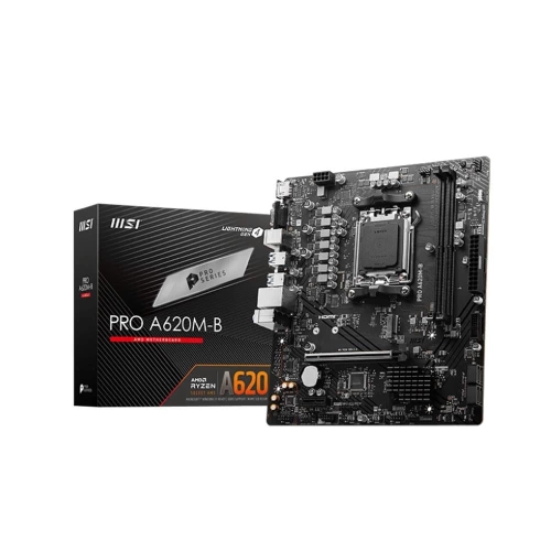 MSI MB PRO A620M-B AM5 DDR5 6800MHZ(OC) HDMI VGA M.2 USB3.2 JARGB_V2 mATX