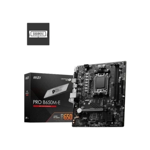 MSI MB PRO B650M-E AM5 DDR5 6800MHZ(OC) HDMI VGA M.2 USB3.2 2.5G LAN mATX