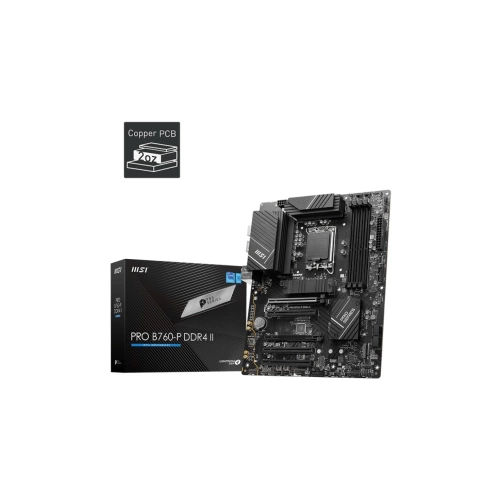 MSI MB PRO B760-P DDR4 II SOKET 1700 DDR4 5333(OC) PCI-E M.2 USB3.2 HDMI DP 1x 2.5G LAN ATX