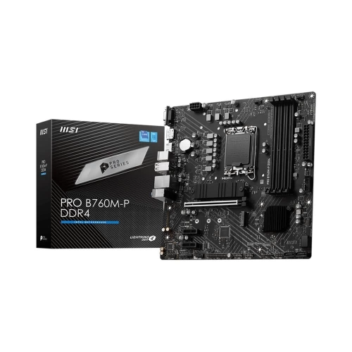 MSI MB PRO B760M-B DDR4 SOKET 1700 DDR4 4800(OC) PCI-E ,M.2 USB3.2 HDMI, 1x 2,5G LAN mATX