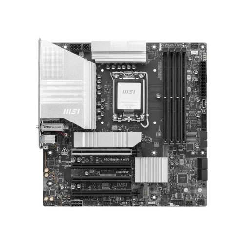 MSI MB PRO B860M-A WIFI SOKET 1851 DDR5 8600MHZ(OC) 3xM.2 1x TB4 HDMI DISPLAY 5G LAN WIFI 7 mATX