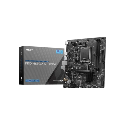 MSI MB PRO H610M-S DDR4 SOKET 1700 DDR4 3200(OC) HDMI  M.2 USB3.2 1x 1G LAN mATX