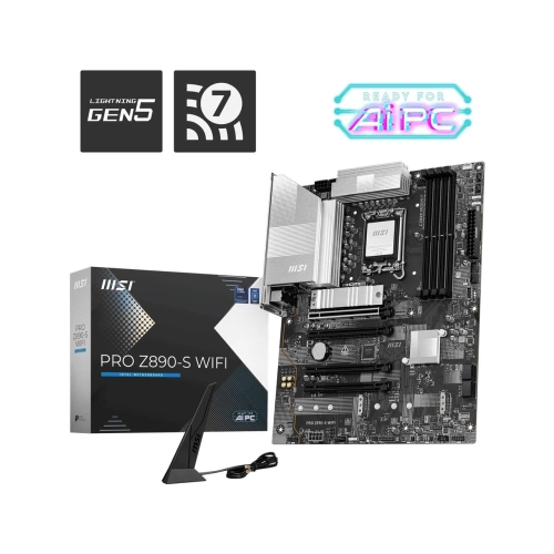 MSI MB PRO Z890-S WIFI PZ SOKET 1851 DDR5 8800MHZ(OC) USB 20Gbps 3xM.2 1xTB4 HDMI DISPLAY 2.5G LAN WIFI7 ATX
