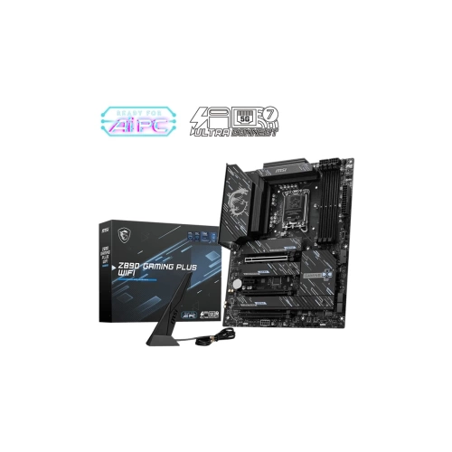MSI MB Z890 GAMING PLUS WIFI SOKET 1851 DDR5 9200MHZ(OC) USB 20Gbps 4xM.2 1xTB4 HDMI DISPLAY 5G LAN WIFI 7 ATX