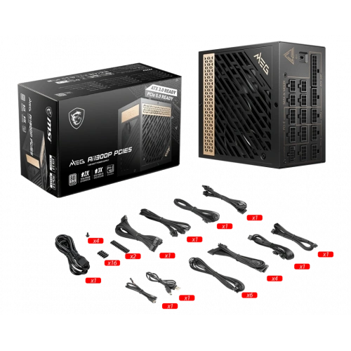 MSI MEG AI1300P PCIE5 1300W 80+ PLATINUM PSU
