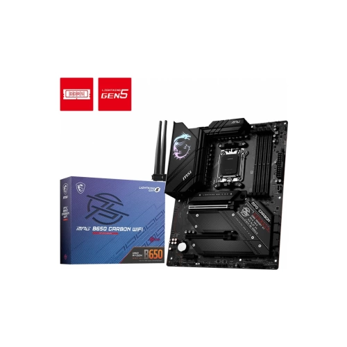 MSI MPG B650 CARBON WIFI AM5 DDR5 6600MHZ(OC) HDMI DP M.2 USB3.2 2.5G LAN WIFI 6E ATX
