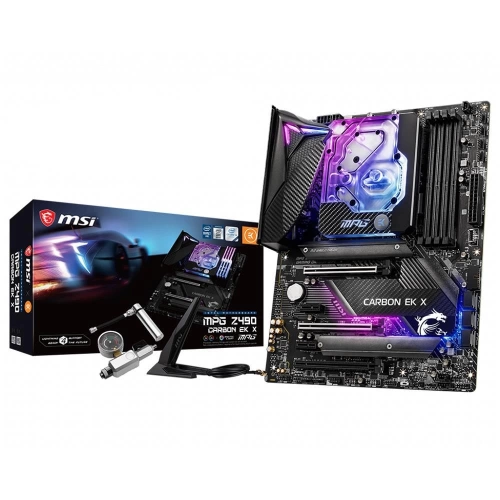MSI MPG Z490 CARBON EK X SOKET 1200 DDR4 4800 (OC) PCI-E Gen 4 ,M.2 USB3.2 RGB 1x 2.5G LAN ATX