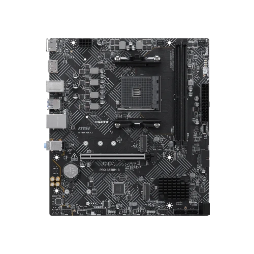 MSI PRO B550M-B AM4 DDR4 4600(OC) HDMI DP 2x M.2 USB 5Gbps mATX