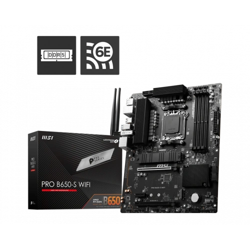 MSI PRO B650-S WIFI DDR5 7200(OC)MHz HDMI DP M.2 ATX AM5