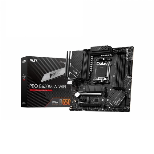 MSI PRO B650M-A WIFI AM5 DDR5 6400MHZ(OC) HDMI DP M.2 USB3.2 2.5G LAN WIFI 6E MATX