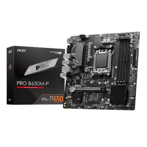 MSI PRO B650M-P AM5 DDR5 6000MHZ(OC) HDMI VGA DP M.2 USB3.2 2.5G LAN MATX