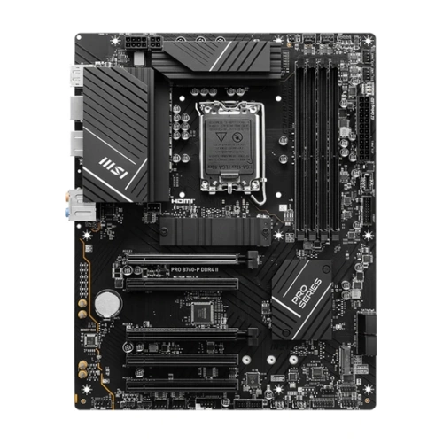MSI PRO B760-P DDR4 II SOKET 1700 DDR4 5333(OC) PCI-E M.2 USB3.2 HDMIDP 1X 2.5G LAN ATX