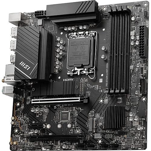 MSI PRO B760M-A WIFI DDR4 SOKET 1700 DDR4 5333(OC) PCI-E M.2 USB3.2 HDMIDP 1X 2.5G LAN WI-FI 6E MATX