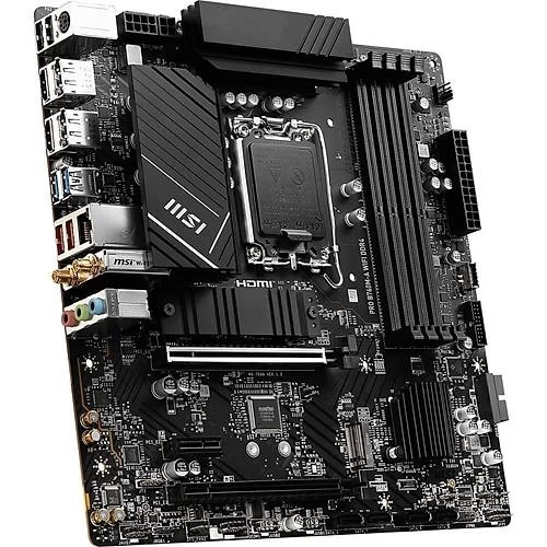 MSI PRO B760M-A WIFI DDR4 SOKET 1700 DDR4 5333(OC) PCI-E M.2 USB3.2 HDMIDP 1X 2.5G LAN WI-FI 6E MATX