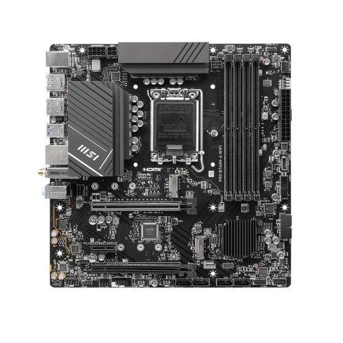 MSI PRO B760M-A WIFI SOKET 1700 DDR5 6800(OC) PCI-E M.2 USB3.2 HDMIDP 1X 2.5G LAN WI-FI 6E MATX