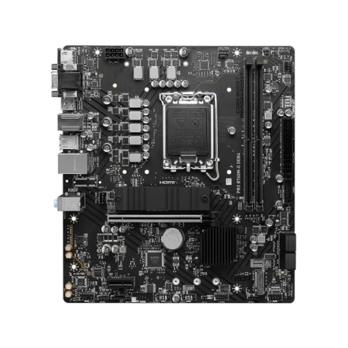 MSI PRO B760M-G DDR4 SOKET 1700 DDR4 4800(OC) PCI-E M.2 USB3.2 HDMIDPVGA 1X 2.5G LAN MATX