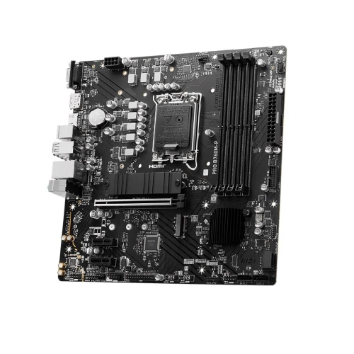 MSI PRO B760M-P SOKET 1700 DDR5 6800(OC) PCI-E M.2 USB3.2 HDMIDPVGA 1X 1G LAN MATX