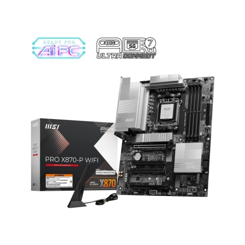 MSI PRO X870-P WIFI AM5 DDR5 8200MHZ(OC) 3x M.2 USB4 HDMI 5G LAN WIFI 7 RGB ATX