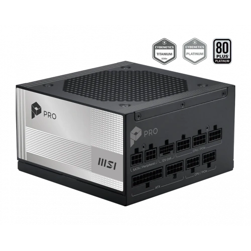 MSI PSU PRO A1000PL PCIE5 1000W 80+ Platinum Power