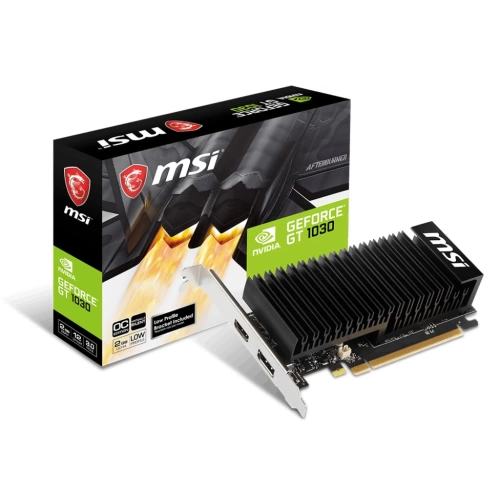 MSI VGA GEFORCE GT 1030 2GHD4 LP OC GT1030 2GB GDDR4 64B DX12 PCIE 3.0 X16 (1XHDMI 1XDP)