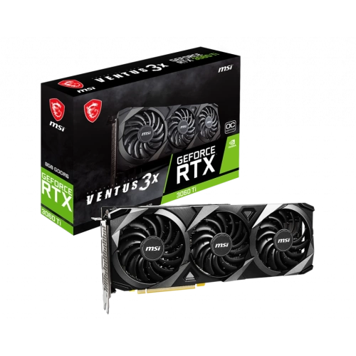 MSI VGA GEFORCE RTX 3060 TI VENTUS 3X 8G OC LHR RTX3060TI 8GB GDDR6 256B DX12 PCIE 4.0 X16 (3XDP 1XHDMI)