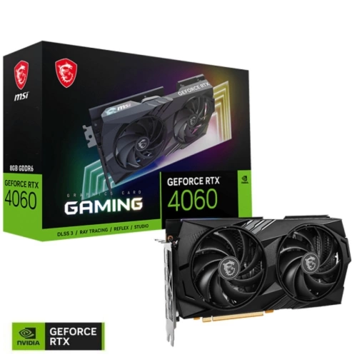 MSI VGA GEFORCE RTX 4060 GAMING 8G RTX4060 8GB GDDR6 128B DX12 PCIE 4.0 X8 (3XDP 1XHDMI)