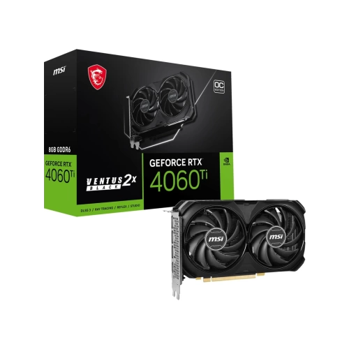 Msı VGA Geforce Rtx 4060 Tı Ventus 2x Black 8g Oc RTX4060TI 8gb Gddr6 128B DX12 Pcıe 4.0 X16 (3xdp 1xhdmı)