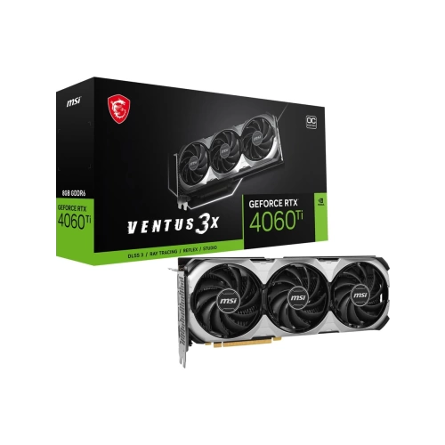 Msı VGA Geforce Rtx 4060 Tı Ventus 3x 8g Oc RTX4060TI 8gb Gddr6 128B DX12 Pcıe 4.0 X16 (3xdp 1xhdmı)