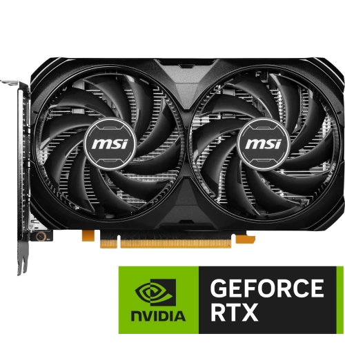 MSI VGA GEFORCE RTX 4060 VENTUS 2X BLACK 8G RTX4060 8GB GDDR6 128B DX12 PCIE 4.0 X8 (3XDP 1XHDMI)