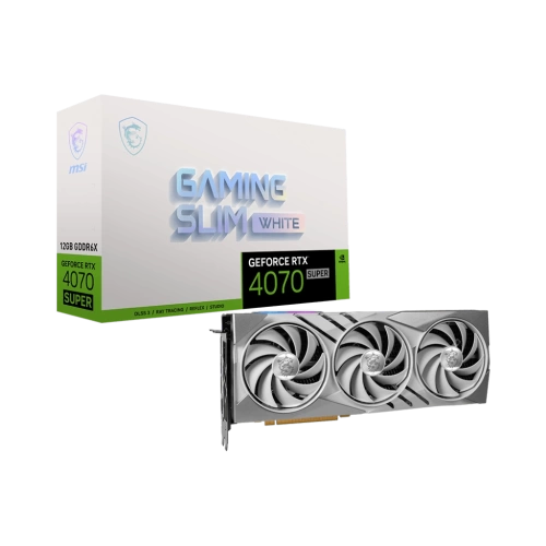 MSI VGA GEFORCE RTX 4070 SUPER 12G GAMING SLIM WUKONG EDITION RTX4070S 12GB GDDR6X 192B DX12 PCIE 4.0 X16 (3XDP 1XHDMI)