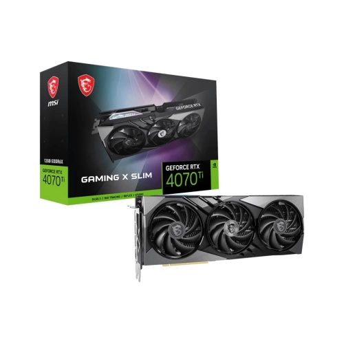 MSI VGA GEFORCE RTX 4070 TI GAMING X SLIM RTX4070 TI 12GB GDDR6X 192B DX12 PCIE 4.0 X16 (3XDP 1XHDMI)