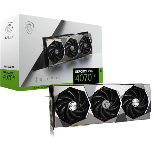 MSI VGA GEFORCE RTX 4070 TI SUPRIM 12G RTX4070 TI 12GB GDDR6X 192B DX12 PCIE 4.0 X16 (3XDP 1XHDMI)