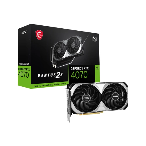 MSI VGA GEFORCE RTX 4070 VENTUS 2X 12G OC RTX4070 12GB GDDR6X 192B DX12 PCIE 4.0 X16 (3XDP 1XHDMI)