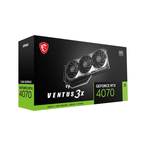 MSI VGA GEFORCE RTX 4070 VENTUS 3X 12G OC RTX4070 12GB GDDR6X 192B DX12 PCIE 4.0 X16 (3XDP 1XHDMI) Ekran Kartı